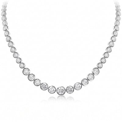 Bezel Tennis Necklace