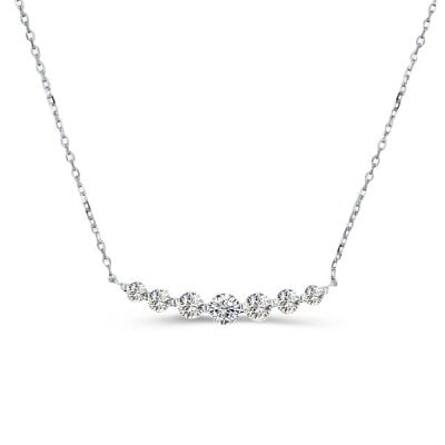 Dainty Round Cut Pendant Necklace