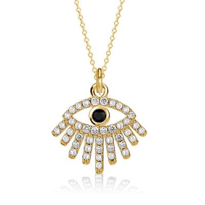 All-Seeing Eye Pendant Necklace Evil Eye Necklace In Silver