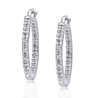 Silver Hoop Earrings For Women