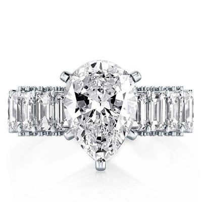 Eternity Pear Engagement Ring(6.88 CT. TW.)