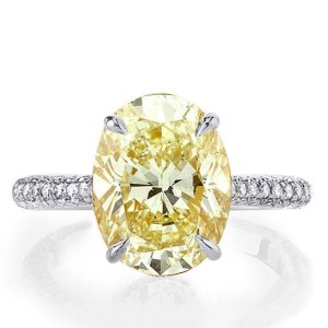 Gold Oval Solitaire Engagement Ring