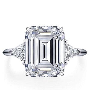 Triangle Sapphire Ring