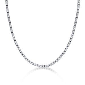 White Sapphire Tennis Necklace