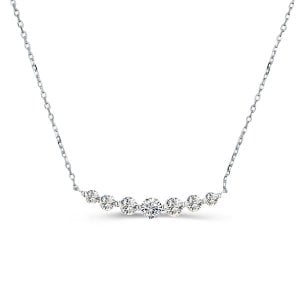 Dainty Round Cut Pendant Necklace