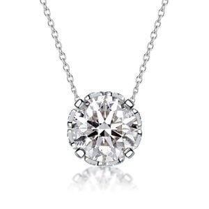 Italo Round Cut Filigree Vintage Pendant Necklace For Women