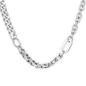 Italo Paperclip Chain Necklace Titanium Chain Necklace For Men