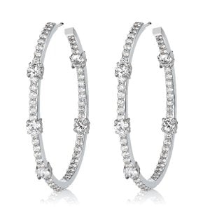 Italo Hoop Earrings For Women Sterling SIlver Earrings