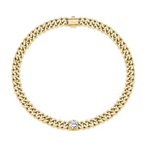 Italo Golden Solitaire Bracelet Link Bracelet