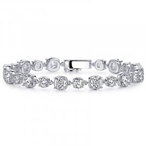 Italo Multi Prong Cushion Cut Tennis Bracelet For Women