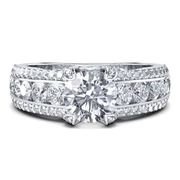 Best Engagement Rings Italo V Design Created White Sapphire Engagement Ring