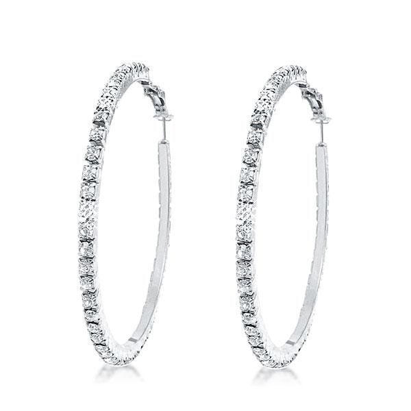 Best Simple Round Cut Hoop Earrings | Italo Jewelry