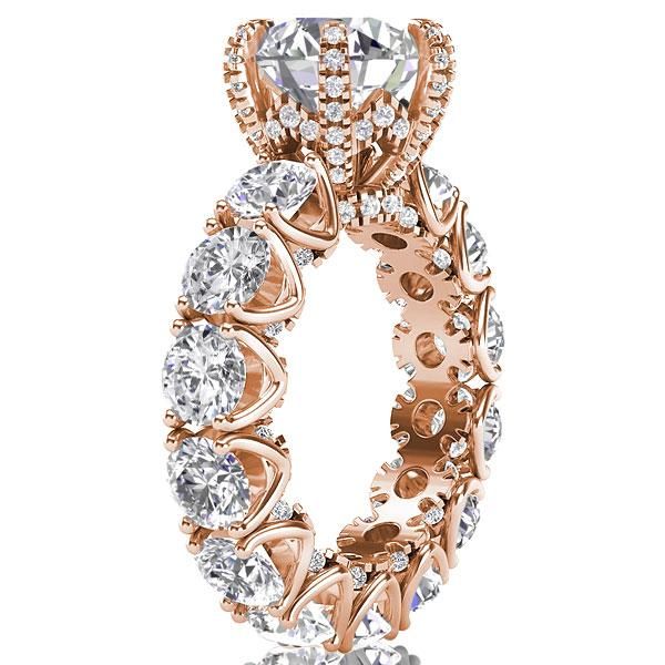 Rose Gold Round Engagement Rings