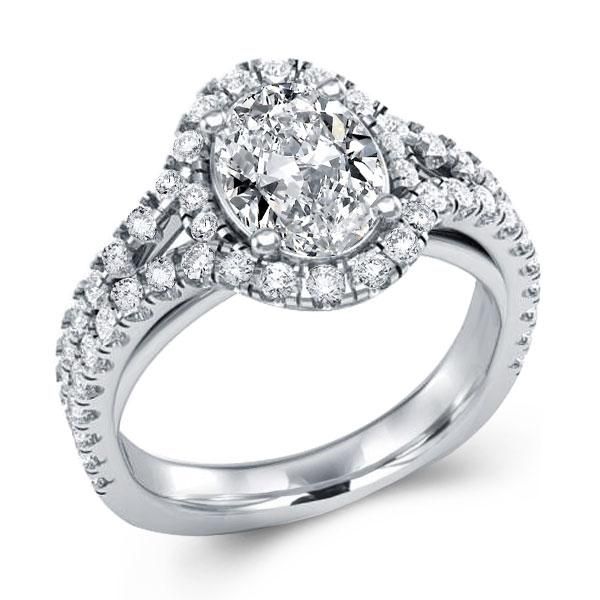 oval halo engagement rings