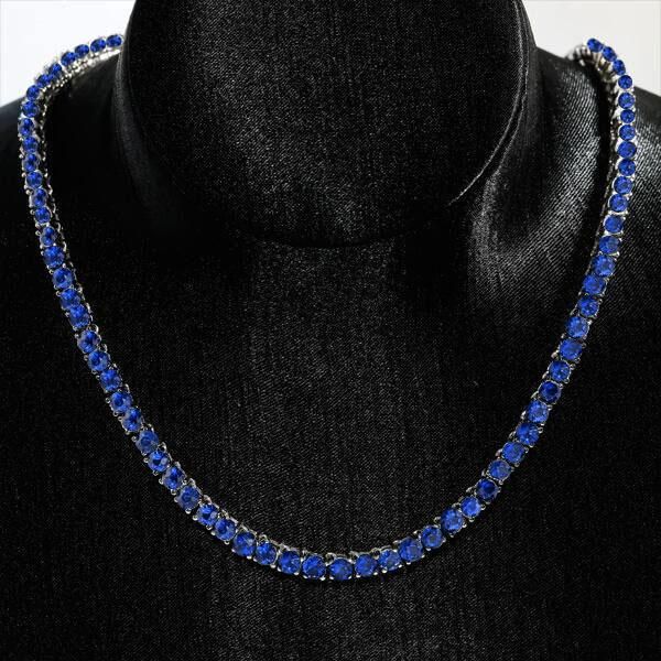 Sarah Drop Shaped Blue Faux Stone Blue Color Pendant Necklace for Men:Boys  : Amazon.in: Fashion