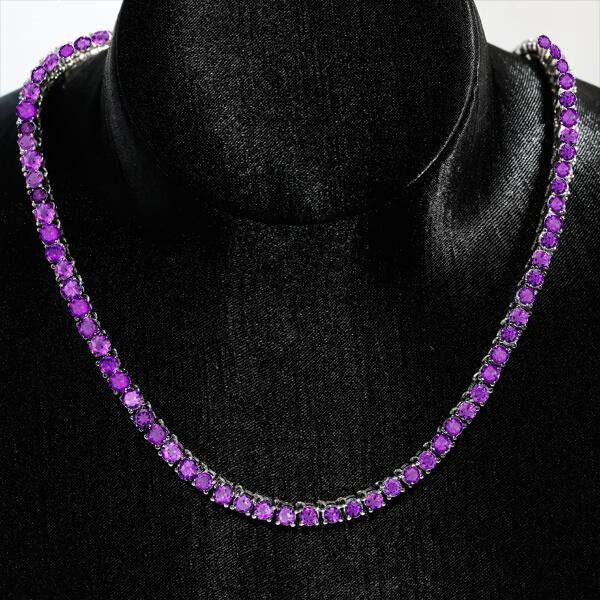 Amethyst tennis chain deals
