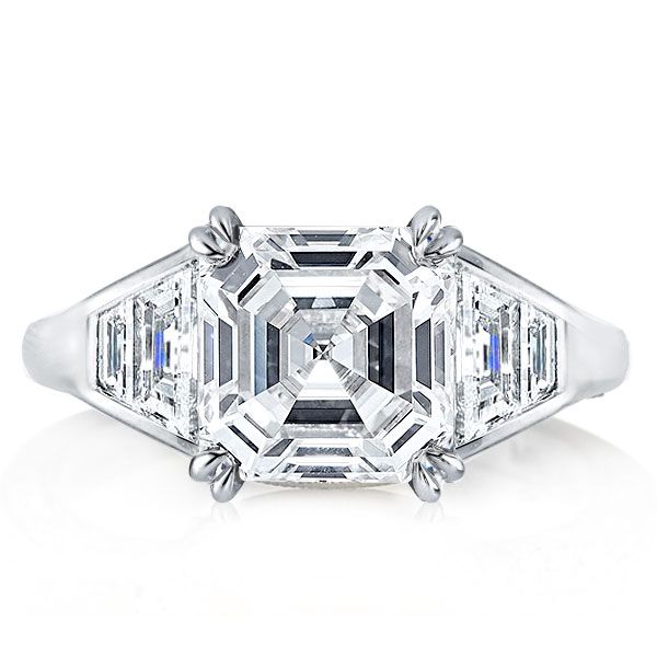 Vintage Asscher Cut Engagement Rings