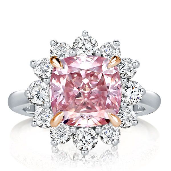 Two Tone Princess Cut Engagement Rings丨Italojewelry