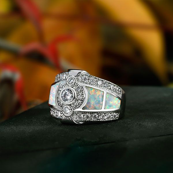 Opal Engagement Ring