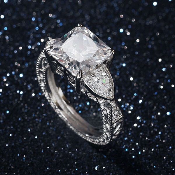 Vintage 3 Stone Engagement Rings