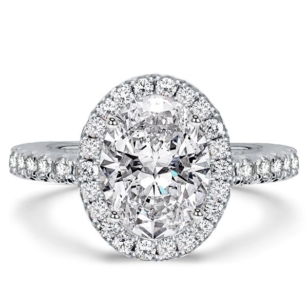 Halo Oval Engagement Rings