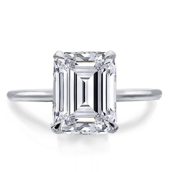 Emerald Cut Solitaire Ring