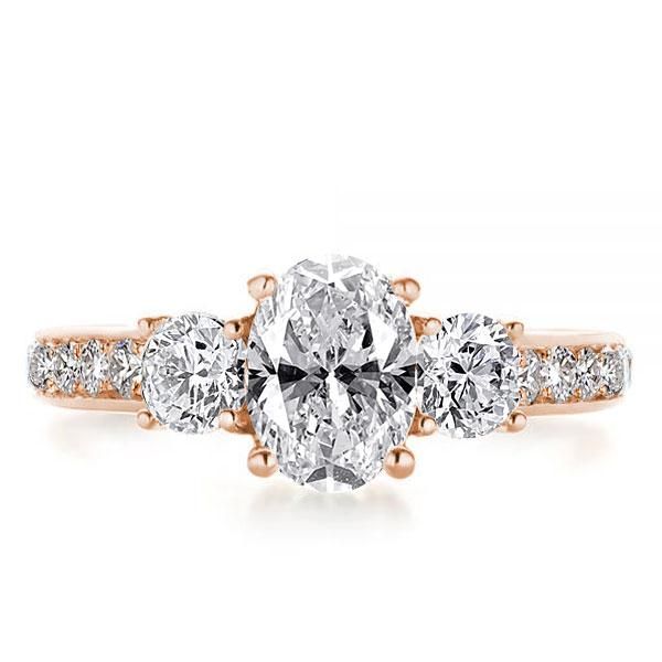 rose gold engagement ring