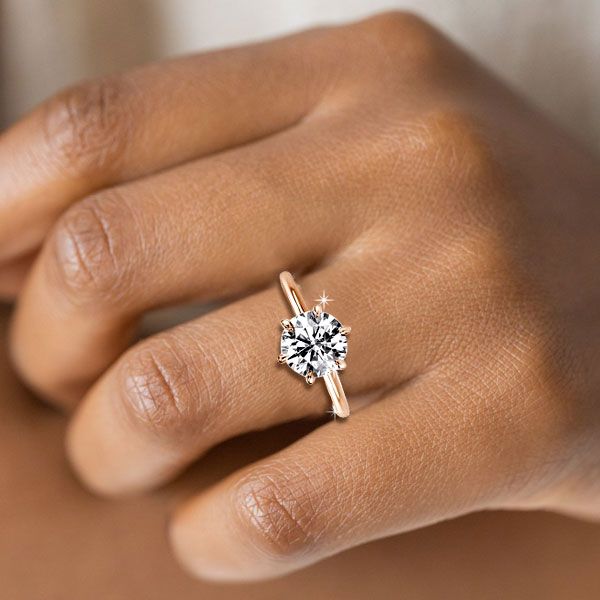 Round Solitaire Engagement Ring