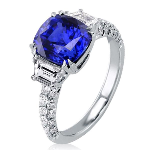 blue wedding rings