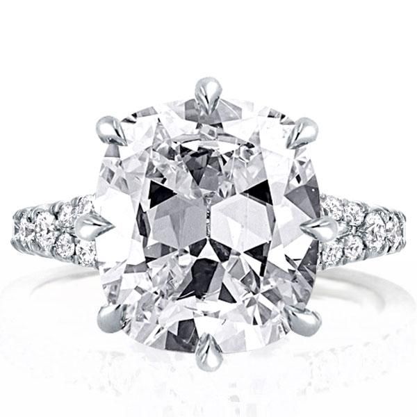 Split Shank Cushion Engagement Ring(5.35 CT. TW.)