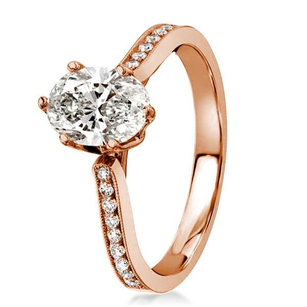Oval Engagement Rings Rose Gold