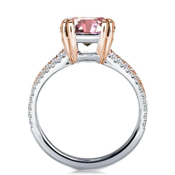 two-tone rose gold engagement ring