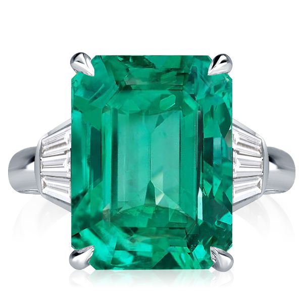 Emerald Cut Gemstone Ring