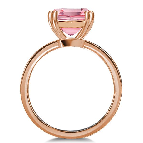 Rose Gold Cushion Cut Engagement Rings