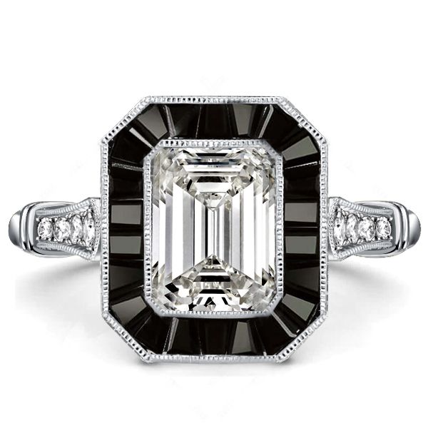 Vintage Emerald Cut Engagement Rings