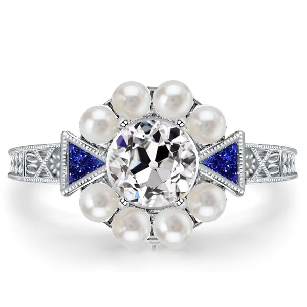 Vintage Pearl Engagement Rings