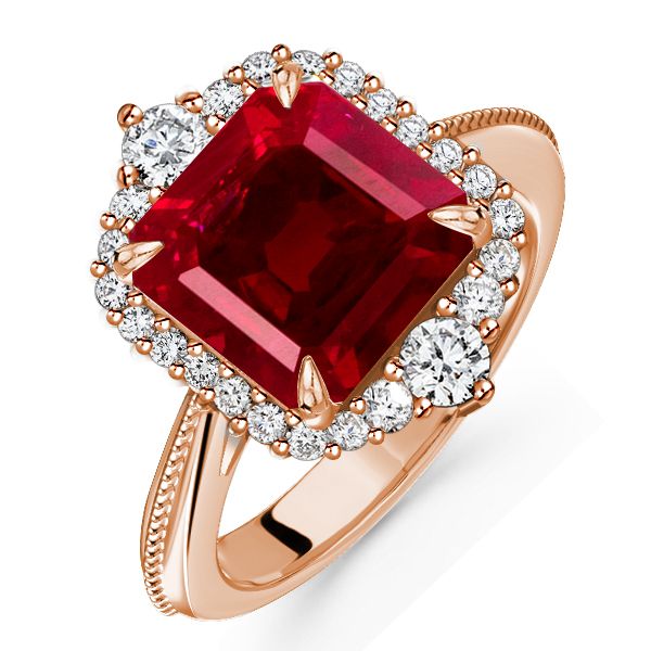 0.50ct GIA Certified Asscher Cut Diamond Fancy Vintage Solitaire Ring –  Michael Rose