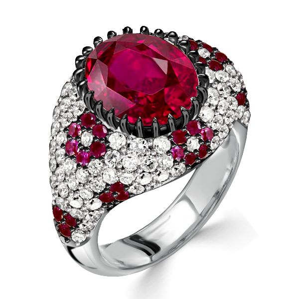 Vintage Ruby Engagement Ring