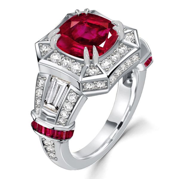 Unique Ruby Rings