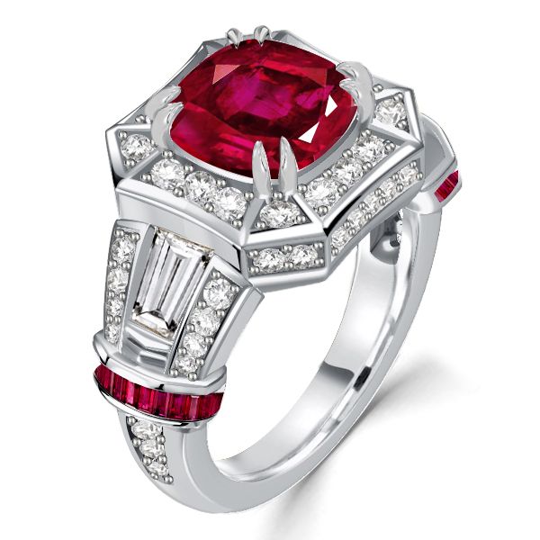Unique Ruby Engagement Rings