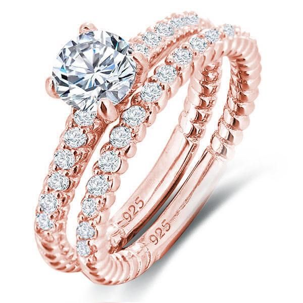 Vintage Rose Gold Engagement Rings