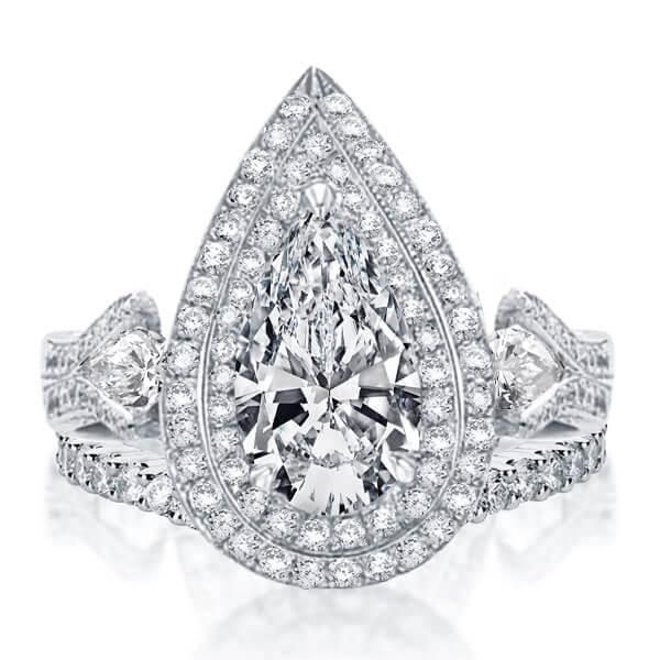 Art Deco engagement ring settings