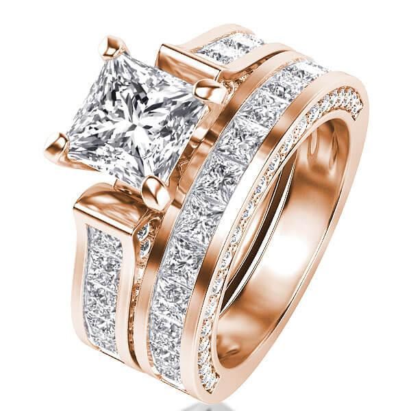Rose Gold Bridal Jewelry Sets