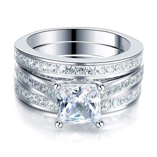 Affordable wedding ring sets clearance