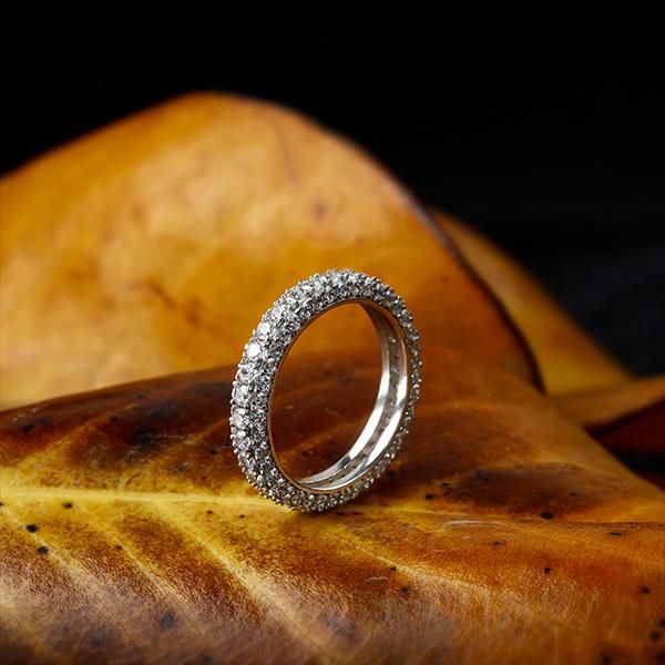 sterling silver eternity band