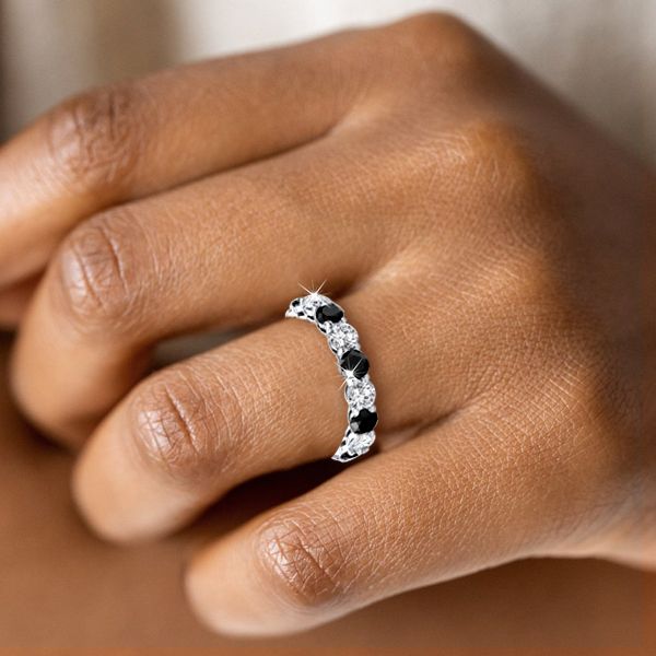 Black Wedding Bands for Her