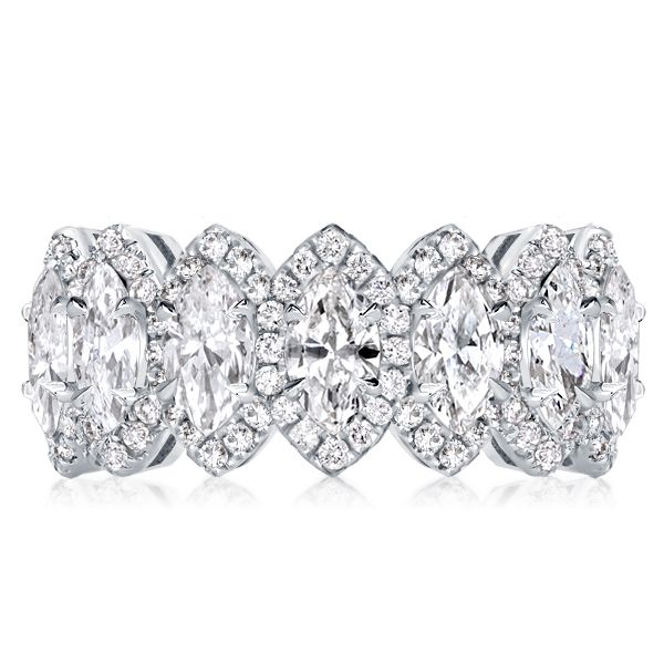 Marquise Halo Rings