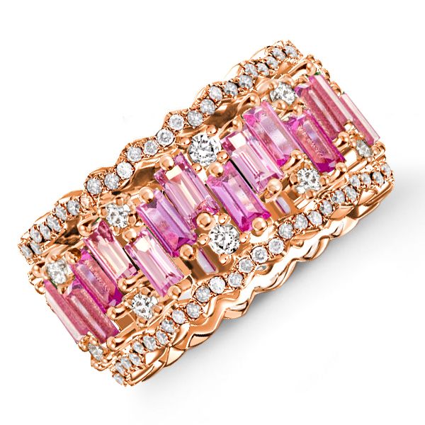 Affordable Pink Wedding Bands for Women