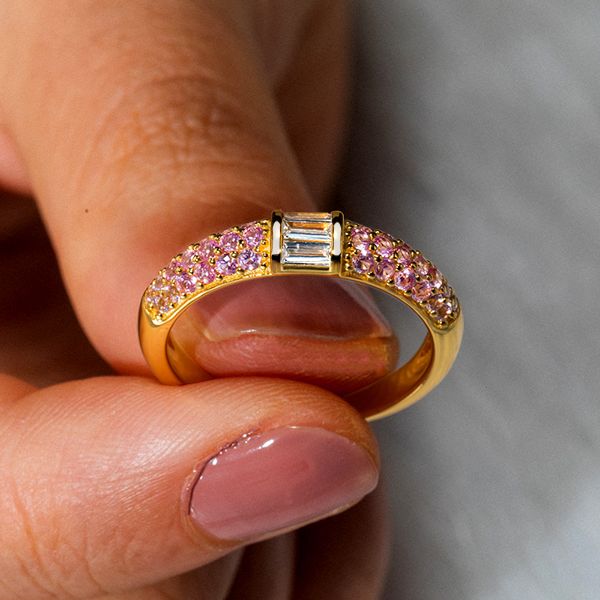 Affordable Pink Wedding Bands for Women