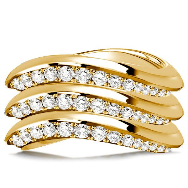 Wave band deals ring